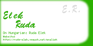 elek ruda business card